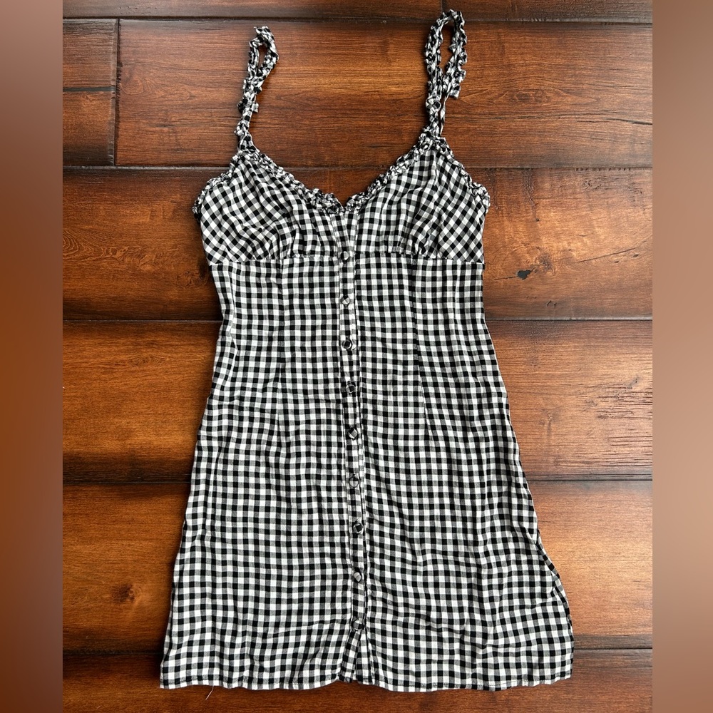 Free People gingham mini dress. Size XS.